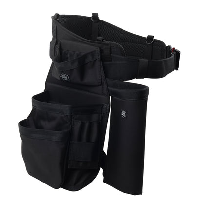 RR Buildings Tool Belt Dominant Pouch with Hammer Holster, Black