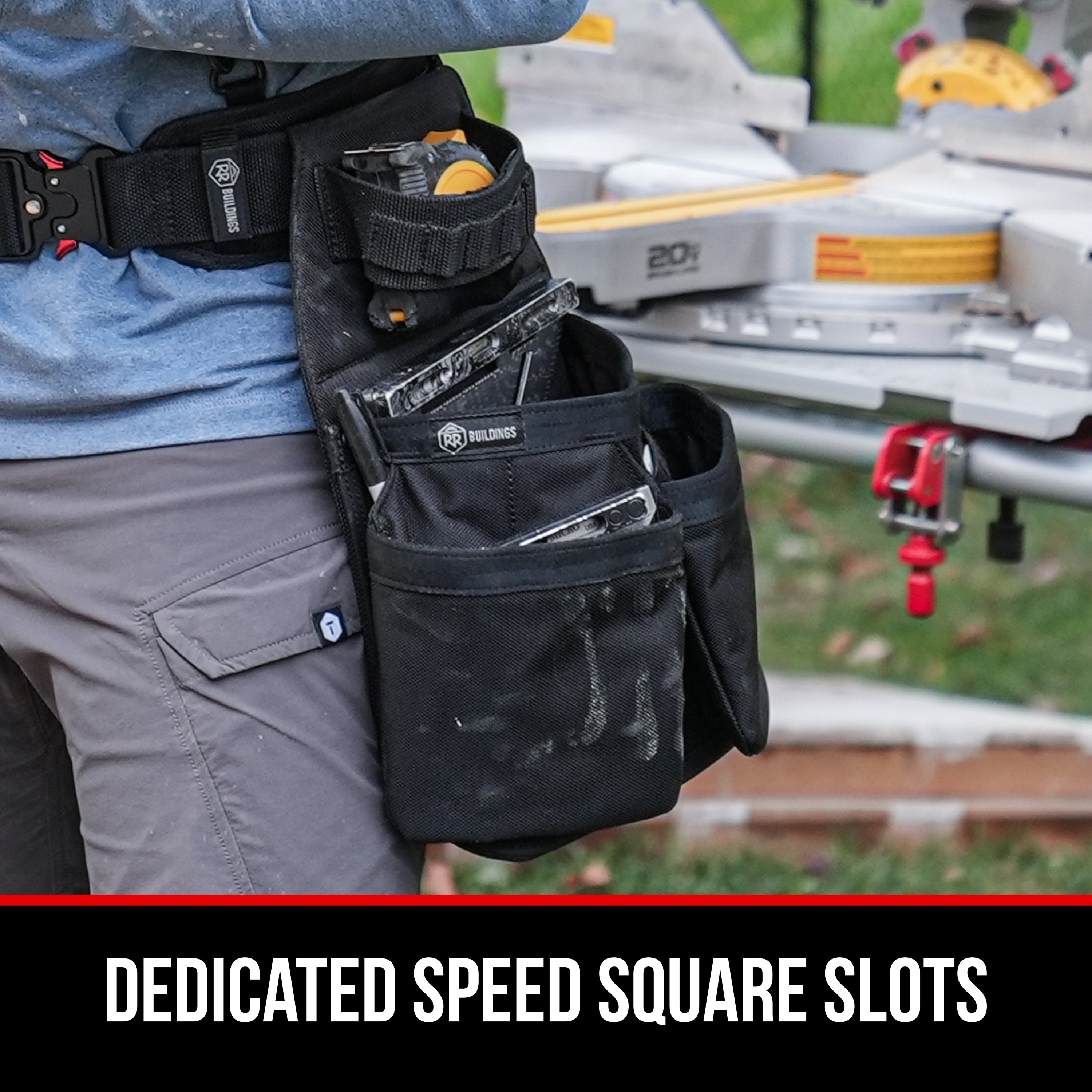 RR Buildings Tool Belt Non-Dominant Pouch, Black – RRB Tools