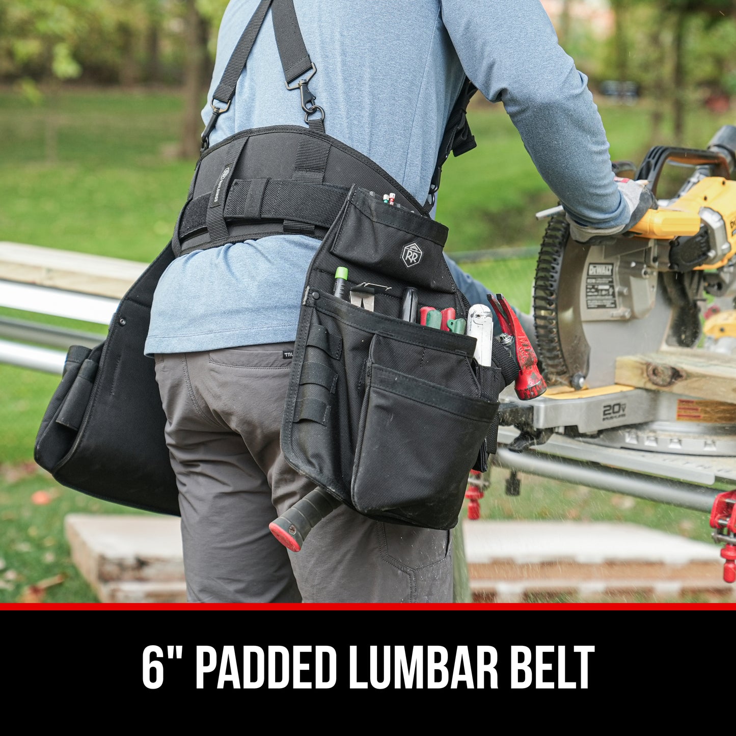 RR Buildings Tool Belt Pad, Small Size, Black