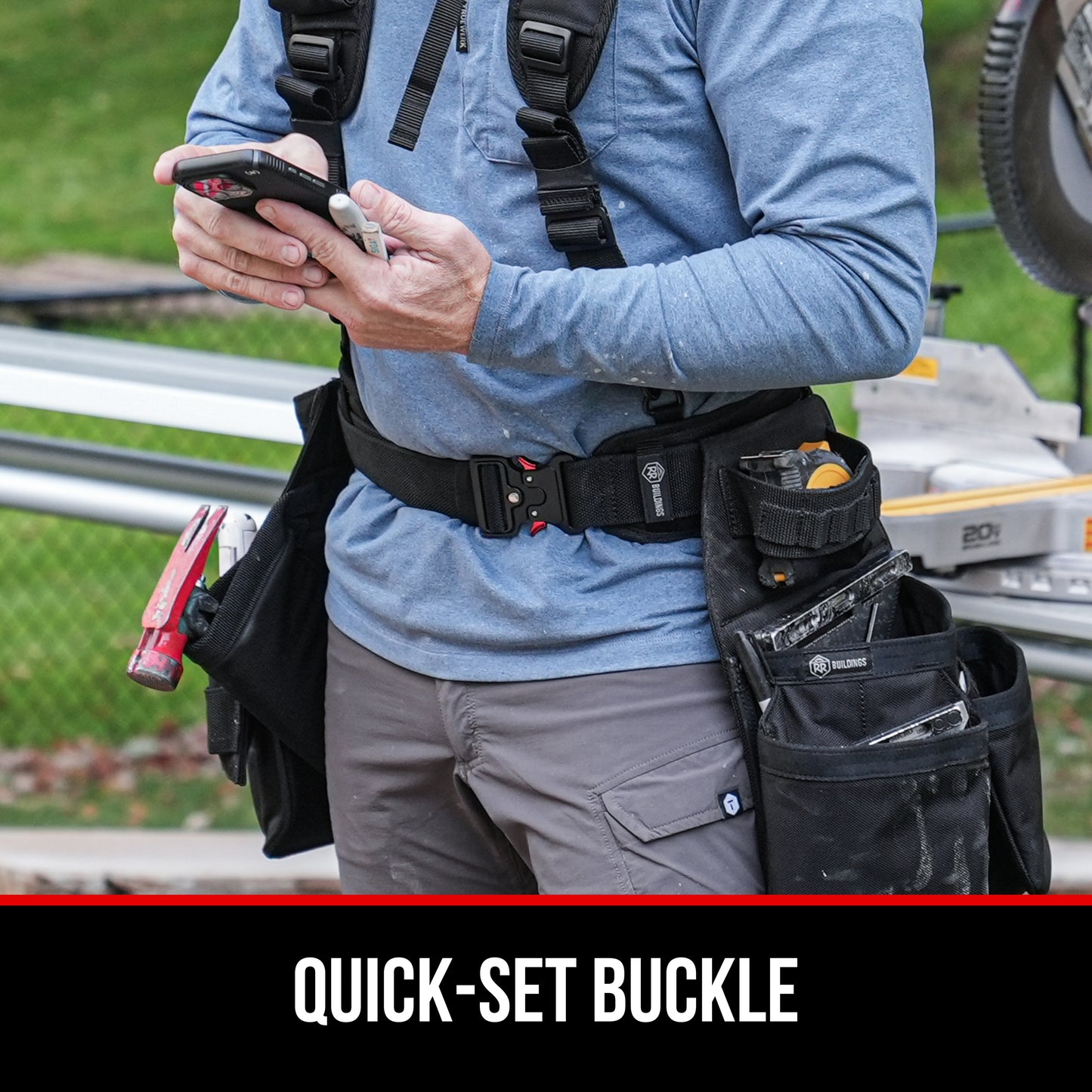 RR Buildings Tool Belt Pad, Small Size, Black